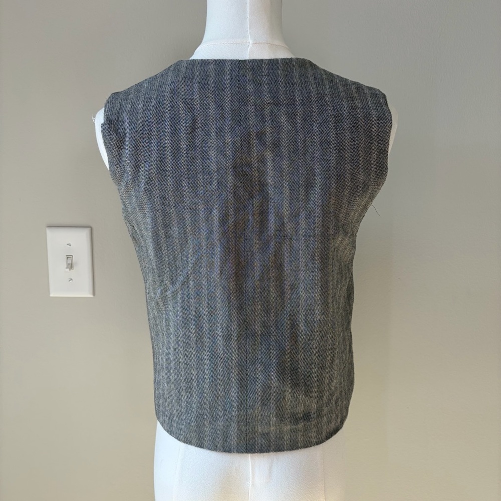 Zara Button Down Herringbone Vest - image 5